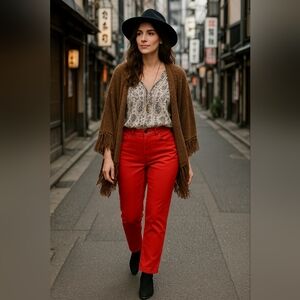 Lafayette 148 New York! Vibrant Red Pants